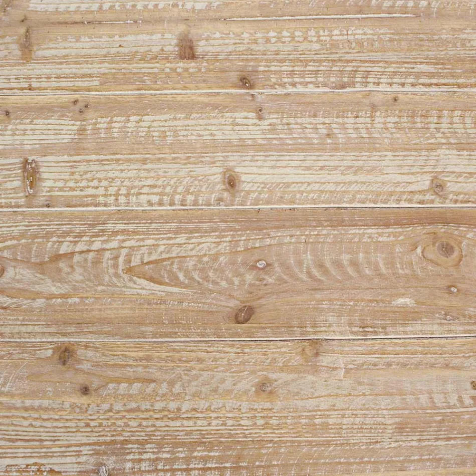 Salontafel voor de woonkamer in dennenhout en staal - Ilenia Viadurini