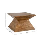 Homemotion Piramidale Sheesham Houten Salontafel - Torrice Viadurini
