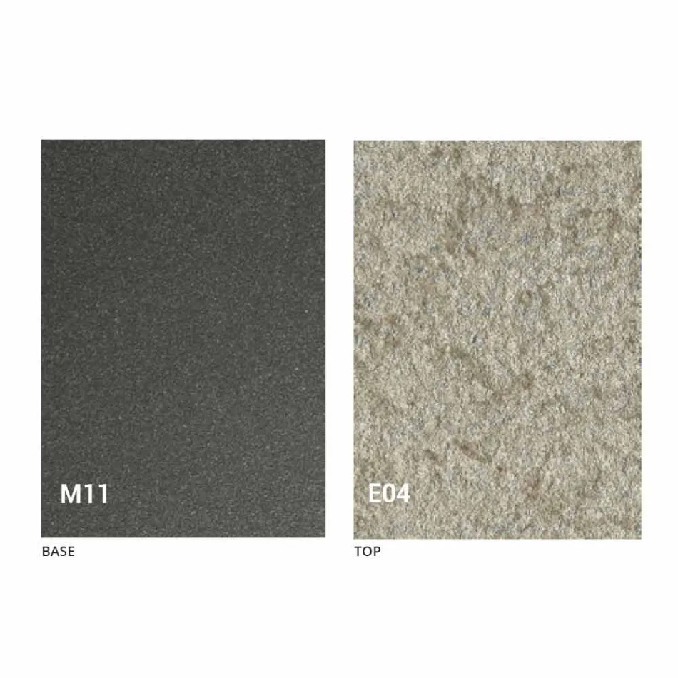 Transformeerbare salontafel met blad met morteleffect Made in Italy - romantisch Viadurini