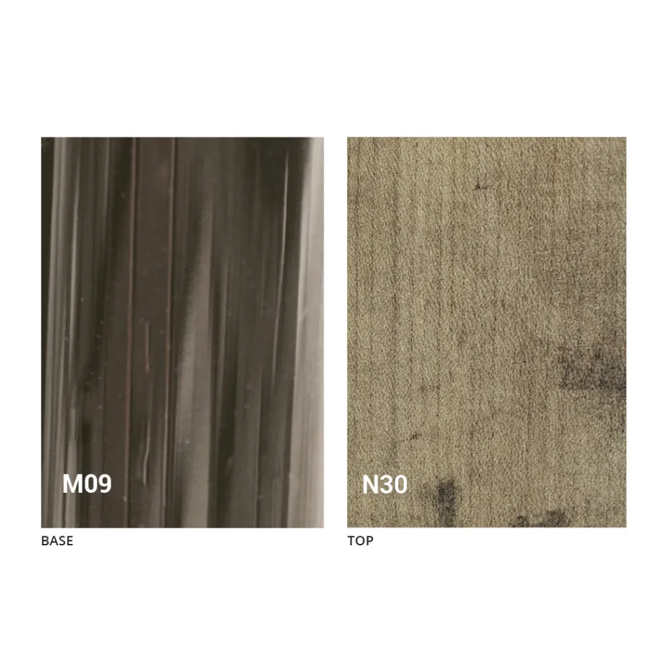 Moderne transformerende salontafel in hout en metaal Made in Italy - Gabri Viadurini