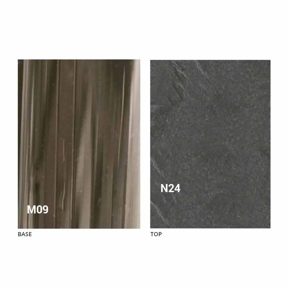 Moderne transformeerbare salontafel in hout en metaal Made in Italy - Gabri Viadurini