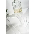 Banktafel in transparant plexiglas binnen of buiten - Platano Viadurini