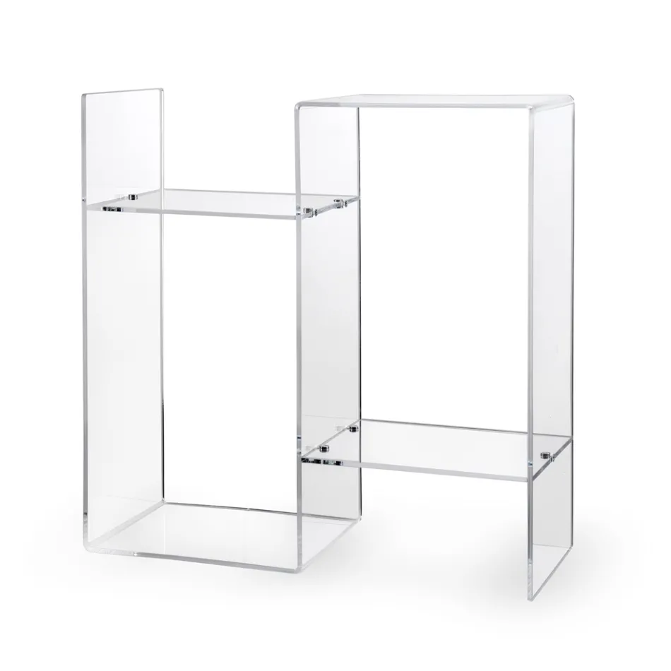 Sofatafel in transparant of fume-plexiglas Made in Italy - Janne Viadurini