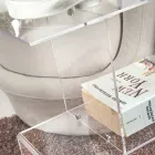 Sofatafel in transparant of fume-plexiglas Made in Italy - Janne Viadurini