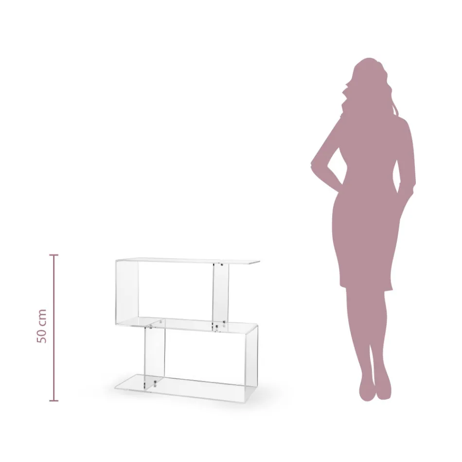 Sofatafel in transparant of fume-plexiglas Made in Italy - Janne Viadurini