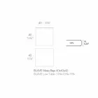Buitenkoffietafel in aluminium en vierkant zwart laminaat - Suave van Vondom Viadurini