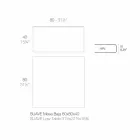 Buitenkoffietafel in aluminium en vierkant zwart laminaat - Suave van Vondom Viadurini