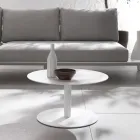 Salontafel voor buiten in aluminium met epoxypoedercoating - Bryon Viadurini