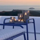 Hoge kwaliteit gekleurde metalen salontafel gemaakt in Italië - Karol Viadurini