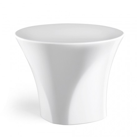 Buitensalontafel in gekleurd polyethyleen Made in Italy - Igorina Viadurini