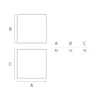 Heldere salontafel voor buiten in wit polyethyleen Made in Italy - Derti Viadurini