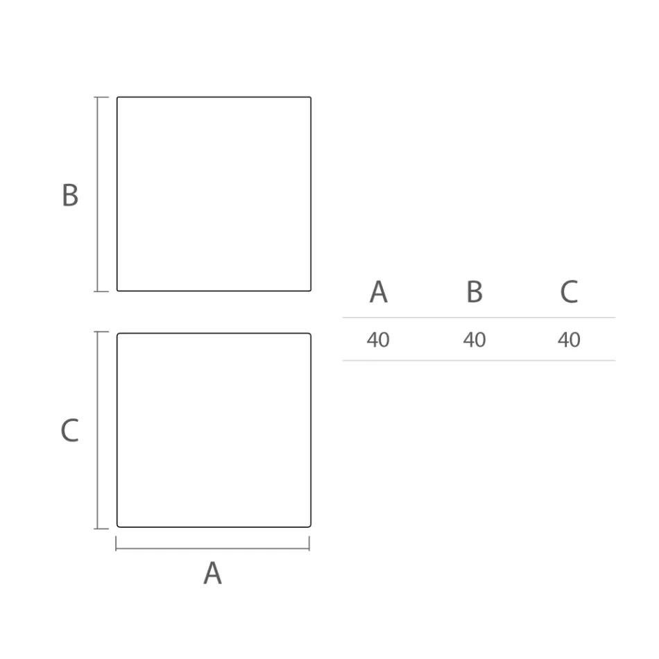 Heldere salontafel voor buiten in wit polyethyleen Made in Italy - Derti Viadurini