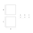 Heldere salontafel voor buiten in wit polyethyleen Made in Italy - Derti Viadurini