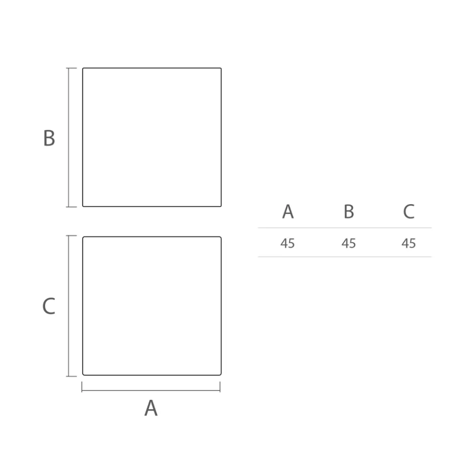 Heldere salontafel voor buiten in wit polyethyleen Made in Italy - Derti Viadurini