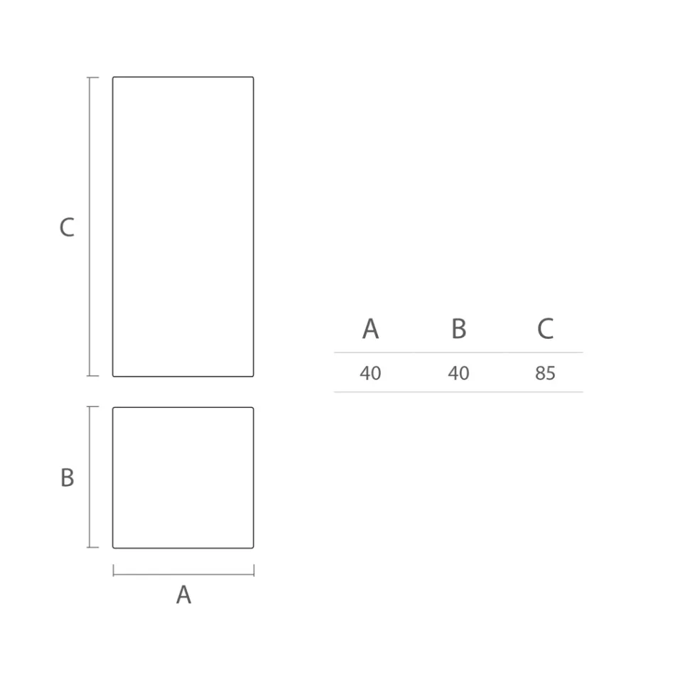 Heldere salontafel voor buiten in wit polyethyleen Made in Italy - Derti Viadurini