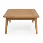 Homemotion Moderne Teakhouten Buitentafel - Luanaedmea Viadurini