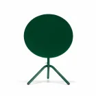 Ronde buitentafel van metaal en plaatstaal Made in Italy - Alberic Viadurini