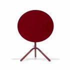 Ronde buitentafel van metaal en plaatstaal Made in Italy - Alberic Viadurini