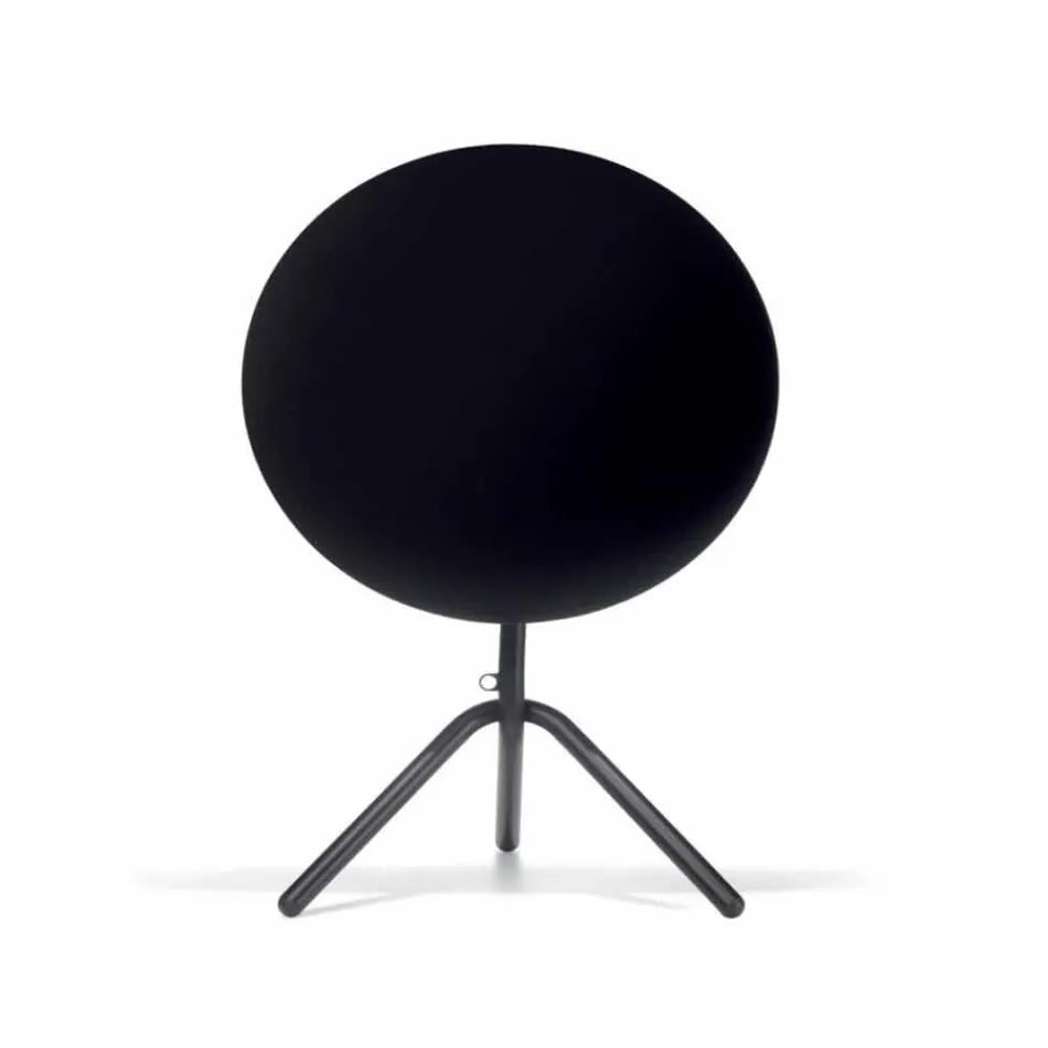 Ronde buitentafel van metaal en plaatstaal Made in Italy - Alberic Viadurini