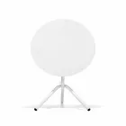 Ronde buitentafel van metaal en plaatstaal Made in Italy - Alberic Viadurini