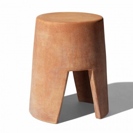 Ronde terracotta salontafel voor buiten Made in Italy - Degolino Viadurini