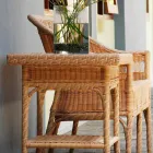 Coffee Garden 56x56 cm met de hand geweven polyethyleen Tsjaad Viadurini