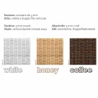 Coffee Garden 56x56 cm met de hand geweven polyethyleen Tsjaad Viadurini