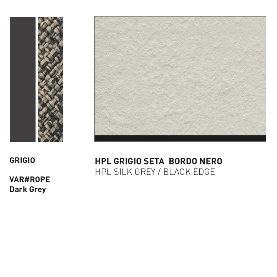 Tuintafelvoet in aluminium Made in Italy - Emma door Varaschin Viadurini