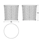 Tuintafelvoet in aluminium Made in Italy - Emma door Varaschin Viadurini