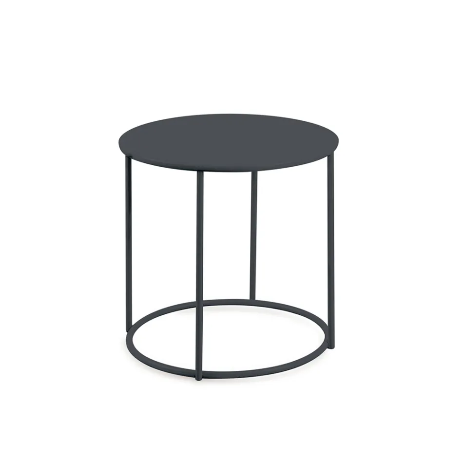 Tuinsalontafel in gegalvaniseerd staal in verschillende maten Made in Italy - Brienne Viadurini