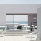 Tuinsalontafel in gegalvaniseerd staal Made in Italy - Brienne Viadurini