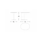 Aluminium tuintafel gemaakt in Italië - Plinto door Varaschin Viadurini