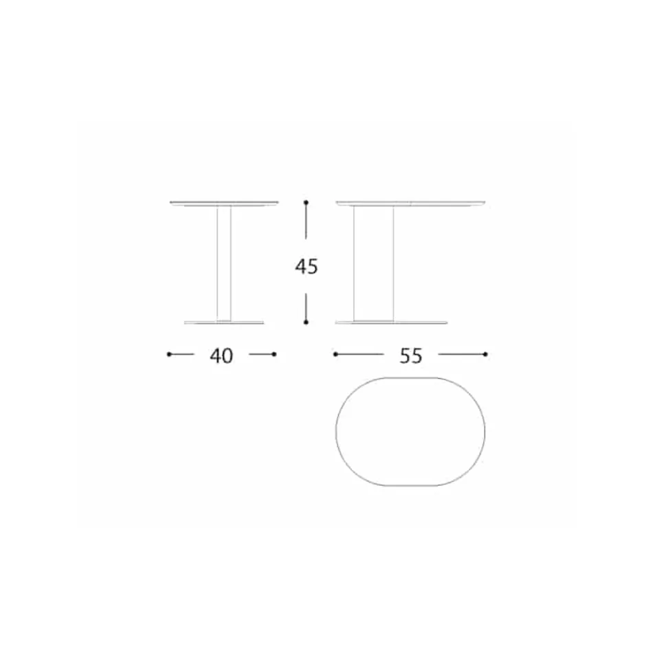 Aluminium tuintafel gemaakt in Italië - Plinto door Varaschin Viadurini
