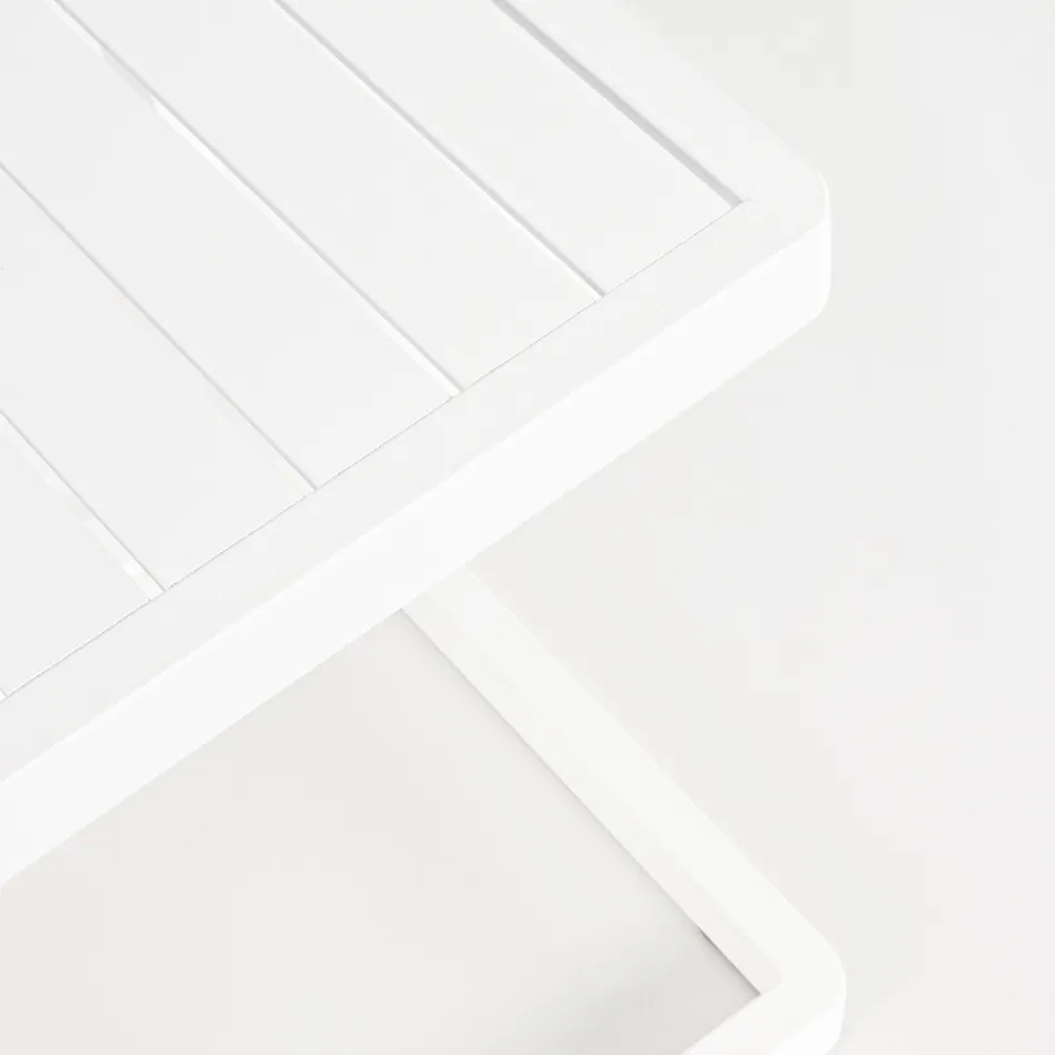 Tuinsalontafel in geverfd aluminium, Homemotion, 2 stuks - Rodric Viadurini