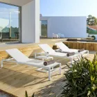 Tuinsalontafel in geverfd aluminium, Homemotion, 2 stuks - Rodric Viadurini