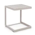 Tuinsalontafel in geverfd aluminium, Homemotion, 2 stuks - Rodric Viadurini