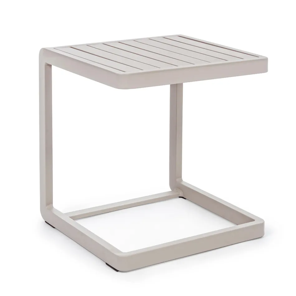 Tuinsalontafel in geverfd aluminium, Homemotion, 2 stuks - Rodric Viadurini