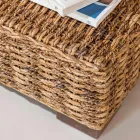 Tuinsalontafel in natuurlijke Abaca-vezel - Lagertha Viadurini