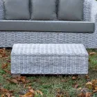 Tuinsalontafel in natuurlijke vezels van Kubù - Isildur Viadurini