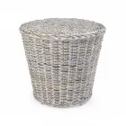 Tuinsalontafel in natuurlijke vezels van Kubù - Yokai Viadurini