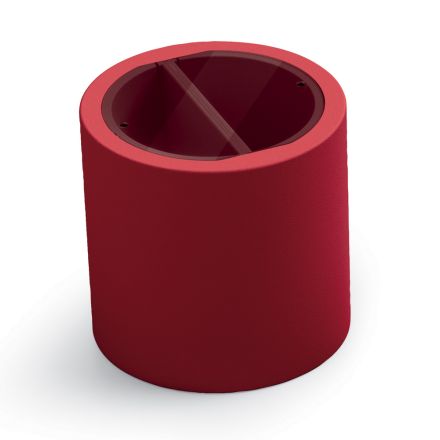 Tuinsalontafel in polyethyleen met container Made in Italy - Stracco Viadurini