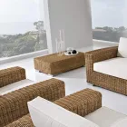 Tuinsalontafel in handgeweven polyrotan - Yoko Viadurini