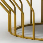 Tuinsalontafel in glaskeramiek en metaal Gemaakt in Italië - Guerrino Viadurini