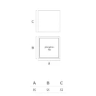 Heldere tuinsalontafel in wit polyethyleen Made in Italy - Derti Viadurini