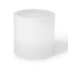 Heldere tuinsalontafel in wit polyethyleen Made in Italy - Derti Viadurini