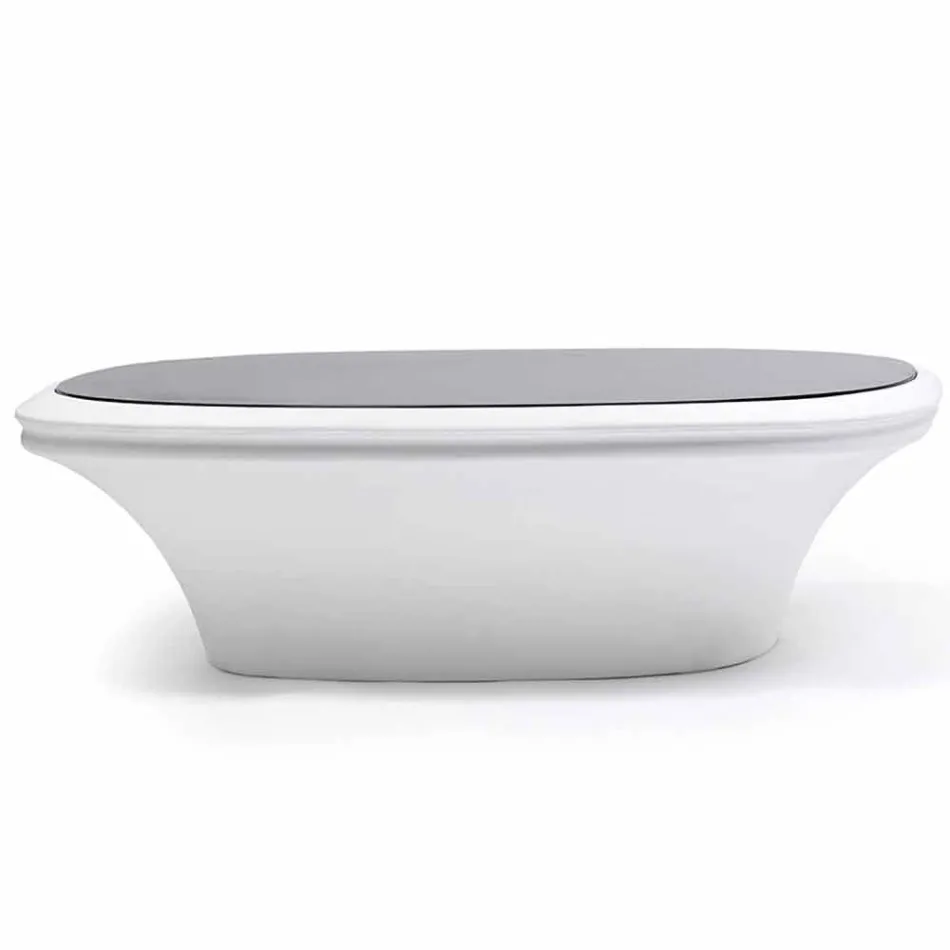 Moderne Ufo-tuintafel 100x100 cm van Vondom, in polyethyleen Viadurini