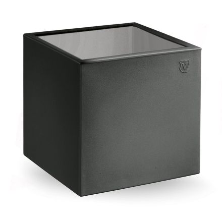 Vierkante salontafel in gekleurd polyethyleen Made in Italy - Noemi Viadurini