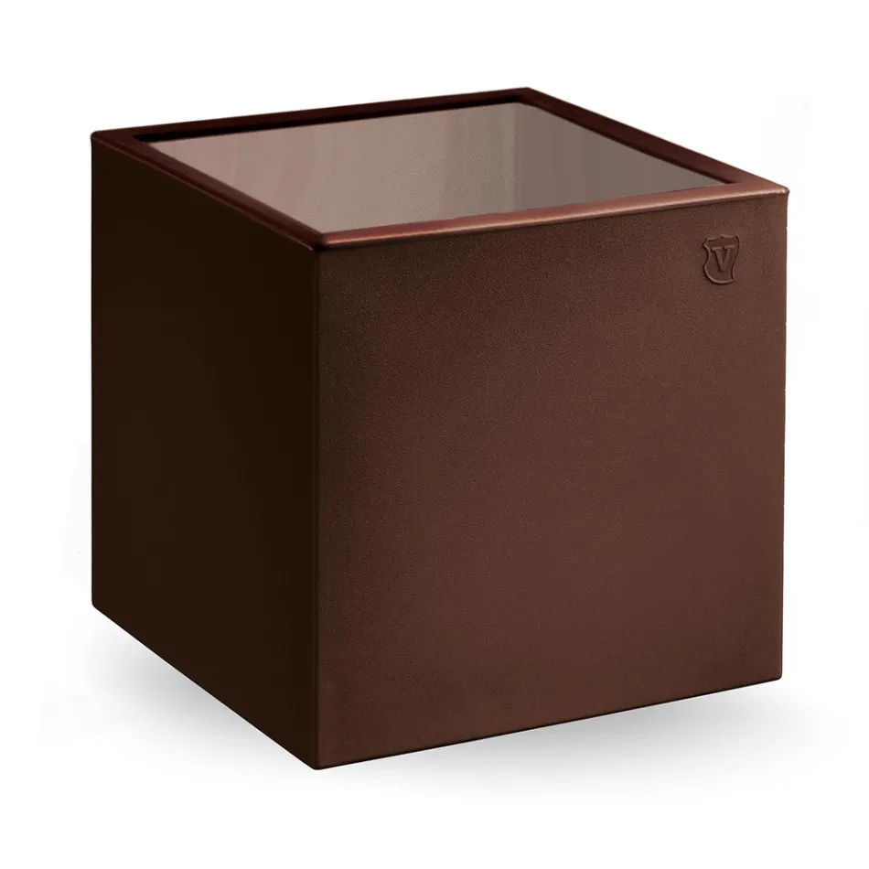 Vierkante salontafel in gekleurd polyethyleen Made in Italy - Noemi Viadurini