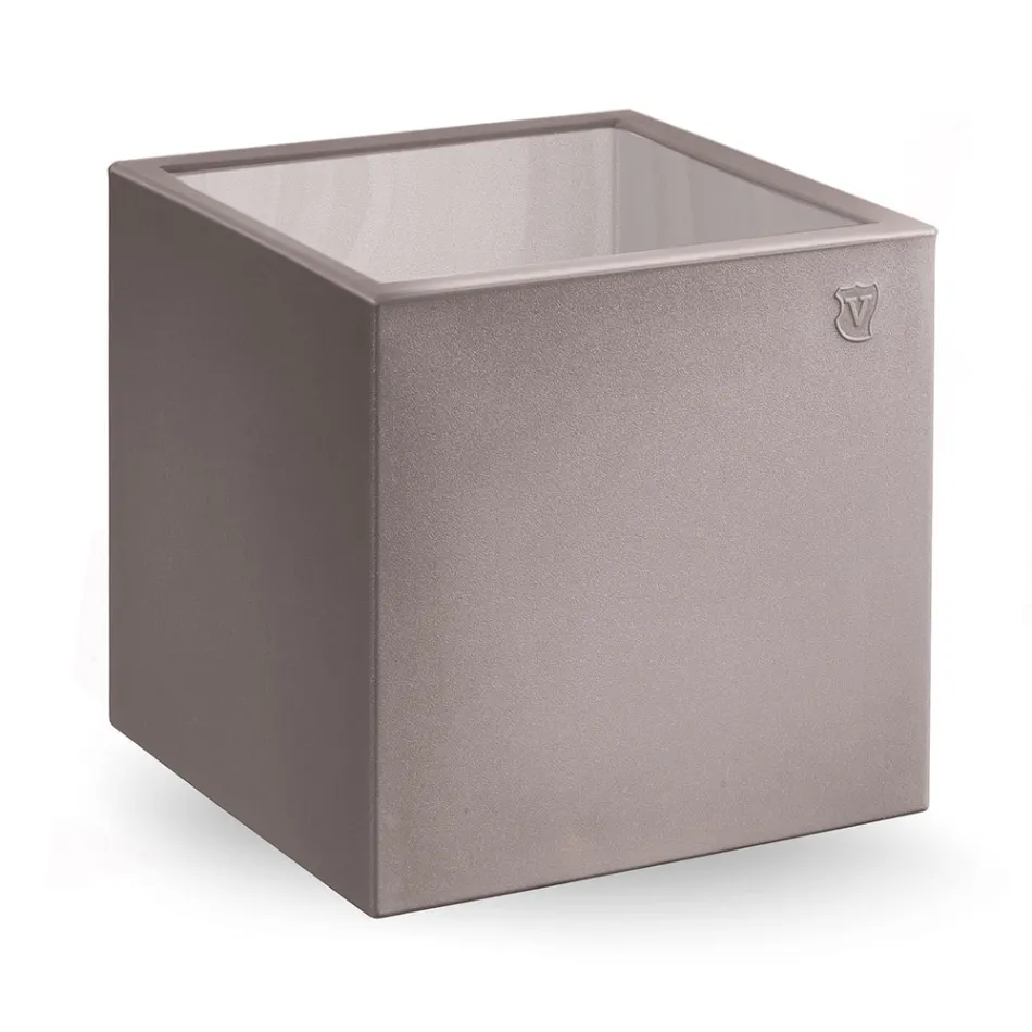 Vierkante salontafel in gekleurd polyethyleen Made in Italy - Noemi Viadurini