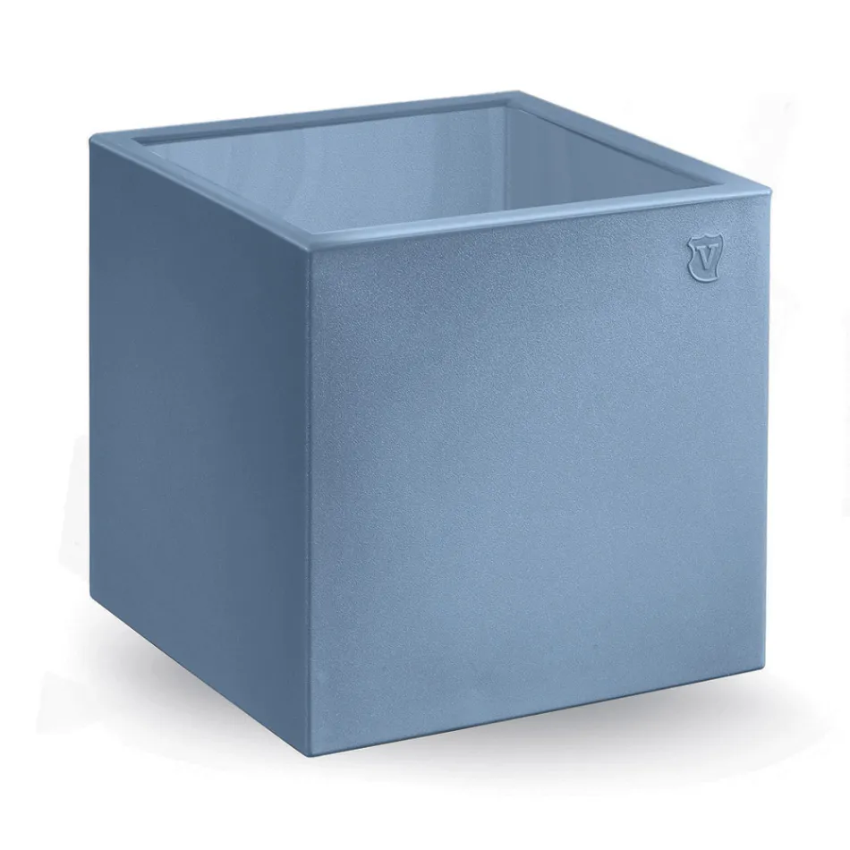 Vierkante salontafel in gekleurd polyethyleen Made in Italy - Noemi Viadurini